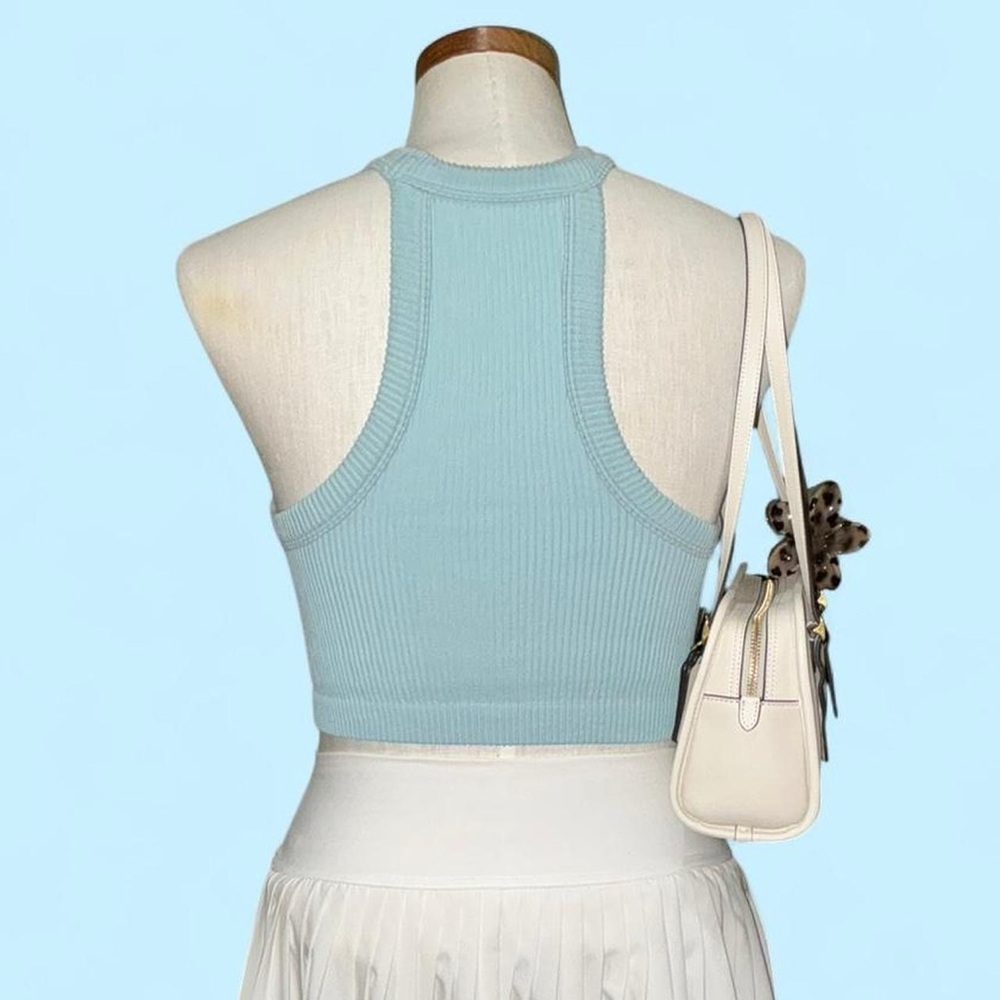 Aerie Halter High Neck Crop Top size M in Light Blue 🩵 - Picture 3 of 7
